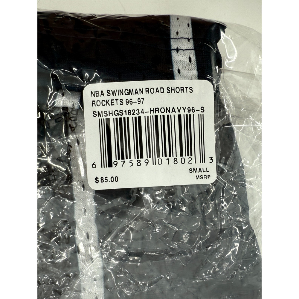 Mitchell & Ness Houston Rockets Mens Swingman Shorts Size Small 96-97 NBA NWT - Picture 10 of 11